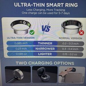 Ultra-Thin Smart Ring - Silver